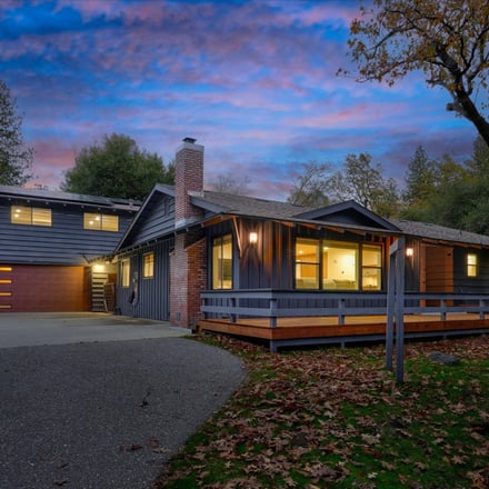 Yosemite Outpost exterior at dusk