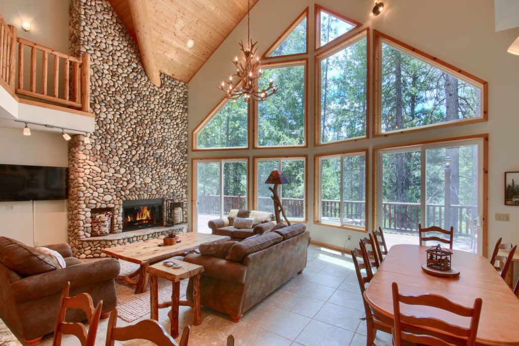 Family Room with View in our Yosemite National Park Vacation Rentals